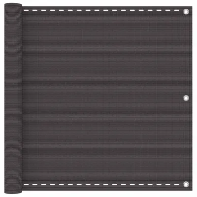 vidaXL Ecran de balcon Antracit 75 x 800 cm HDPE și Aluminiu