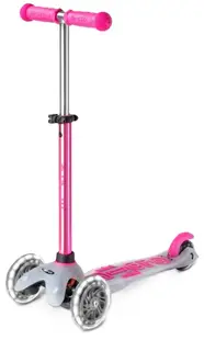 Trotinetă pentru copii Micro - Mini Deluxe, Flux LED, roz