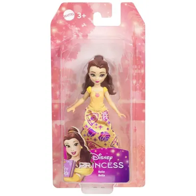 Papusa mini, Disney Princess, Belle, 9 cm, JBX50