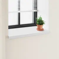 vidaXL Prag de fereastră Alb 80 x 50 x 4,5 cm PVC
