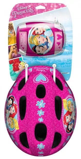 Set Stamp Combo Disney Princess, casca reglabila, genunchiere si cotiere, 3-6 ani