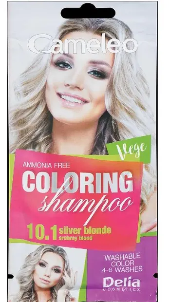 Delia Cameleo Șampon colorant la plic , 10.1 Silver Blonde, 40 ml