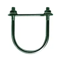 Brida Otel Rotund 42.4 mm Tip U pentru Fixarea Panourilor de Gard pe Stalpi Rotunzi, Vopsit RAL 6005
