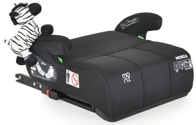 Inaltator scaun auto Moni - Monza, IsoFix, i-Size, 125-150 cm, Black