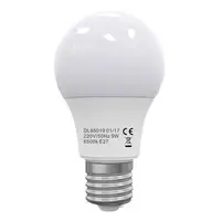 Bec Led E27, model glob A60, 9W=75W, 2700K, lumina calda, ore functionare 15.000