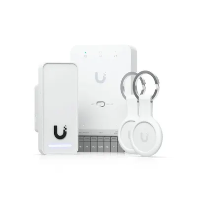 Kit control acces Ubiquiti UA-G3-SK, UniFi Access, G3 Reader, Door Hub Mini, 2x TAG-uri acces NFC, PoE++, o usa