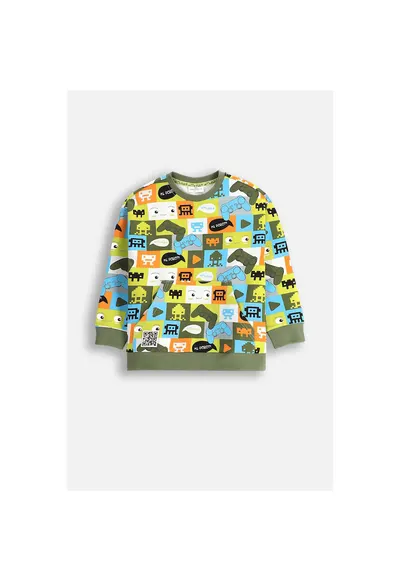 Bluzon cu imprimeu grafic - Multicolor