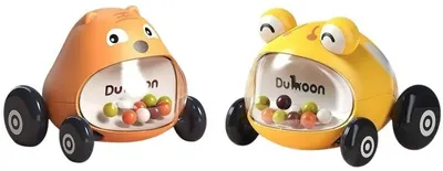 Set jucării pentru bebeluși Raya Toys - Little Sprouting Car, 2 bucăți