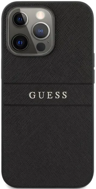 Husă Guess - Saffiano, iPhone 13 Pro, negru