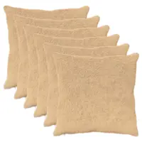 vidaXL Husă pentru pernă 6 buc. HEERLEN Crem 70 x 70 cm