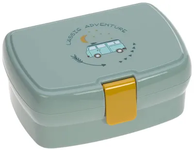 Cutie de alimente pentru copii Lassig - Adventure bus, albastru