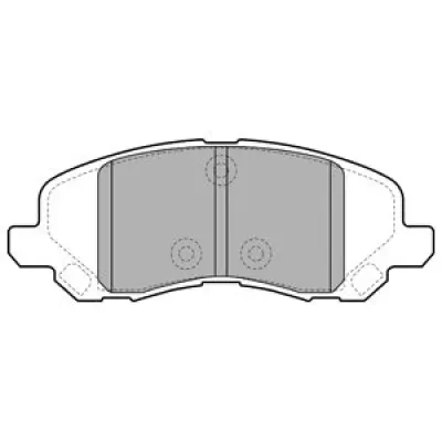 Set placute frana, frana disc DELPHI LP2038