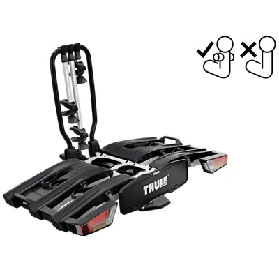 Suport pentru 3 biciclete, Thule EasyFold XTF 3, cu prindere pe carligul de remorcare (13pini)