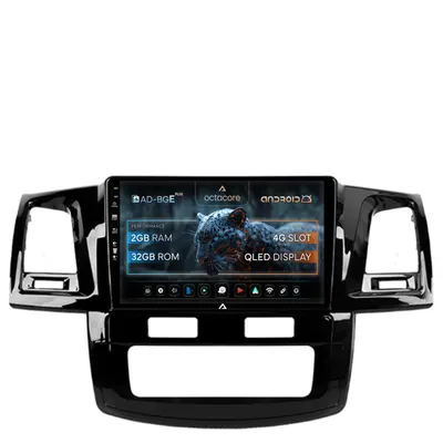 Navigatie Toyota Hilux (2008-2014), Android, E-Octacore 2GB RAM + 32GB ROM, 9 Inch - AD-BGE9002+AD-BGRKIT081