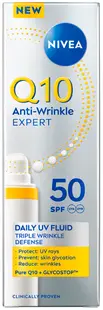 Nivea Q10 Fluid anti-glicare și antirid, SPF50, 40 ml