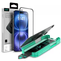 Folie de protectie Ecran ESR Armorite pentru Apple iPhone 16 Plus / 15 Plus, Sticla Securizata, Full Glue, Neagra