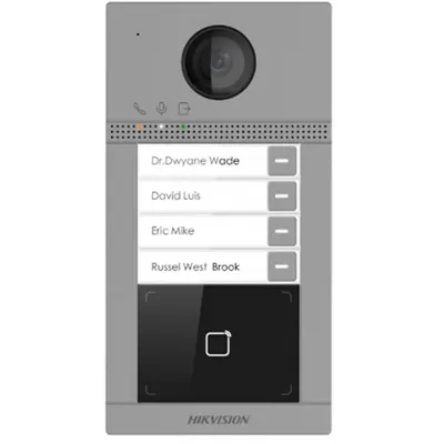 Post Videointerfon 4 X Buton Apelare Hikvision Ds-Kv8413-Wme1(c)