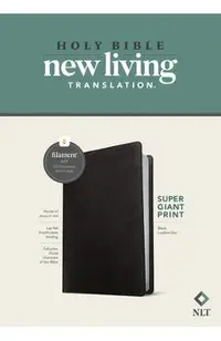 NLT Super Giant Print Bible, Filament-Enabled Edition (Red Letter, Leatherlike, Black)