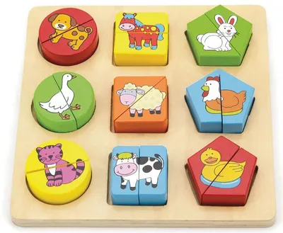 Puzzle educațional Viga - Animale, 1/2