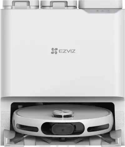 Aspirator robot EZVIZ RS20 Pro, Autonomie 220 minute, Rezervor 0.35 l, 65 W, Functie mop, Wi-Fi, Control vocal (Alb)