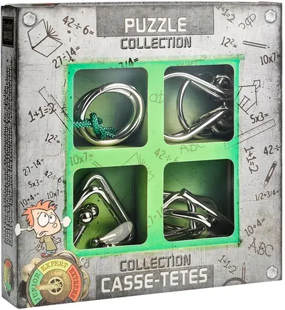 Set puzzle-uri metalice de logică Eureka - Junior Metal Puzzles Collection