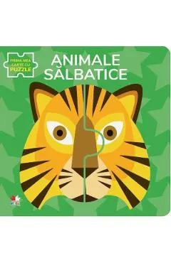 Animale salbatice. Prima mea carte cu puzzle