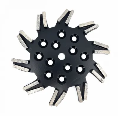 Disc stea cu segmenti diamantati pt. slefuire pardoseli - segment foarte fin - Negru - 250 mm - prindere 19mm - DXDY.8501.250.11.73