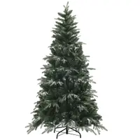 HOMCOM Brad de Crăciun Artificial cu Fulgi de Zăpadă din Cristal și 850 Ramuri Ignifuge, Ø110x180 cm, Verde | Aosom Romania