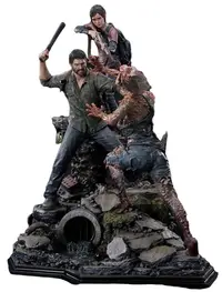 Statuetă Prime 1 Games: The Last of Us Part I - Joel & Ellie (Deluxe Version), 73 cm