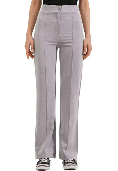 Pantaloni dama - BigDart - Textil - Gri - Gri