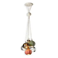 Lustra, lampa suspendata 6 LUCI GRAPPOLO DECO AFOXÉ FINISH - MIX C2646