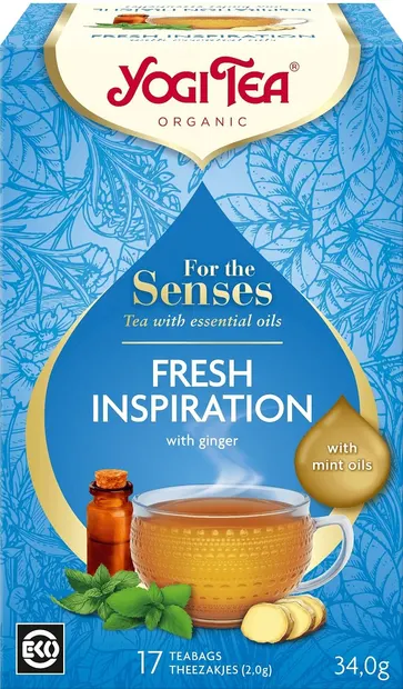 Ceai de plante Fresh Inspiration, 17 pliculețe, Yogi Tea