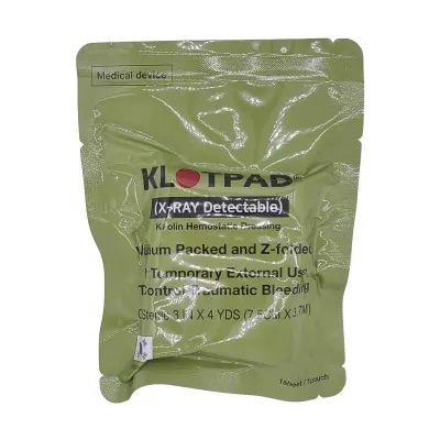 Pansament Hemostatic Militar KLOTPAD Z-Fold 7.5 cm x 3.7 m - Default Title