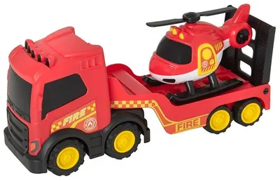 Set de joacă HTI Teamsterz - Camion cu elicopter