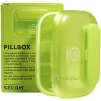 Pillbox Cutie pentru Pastile Verde 1buc Secom,