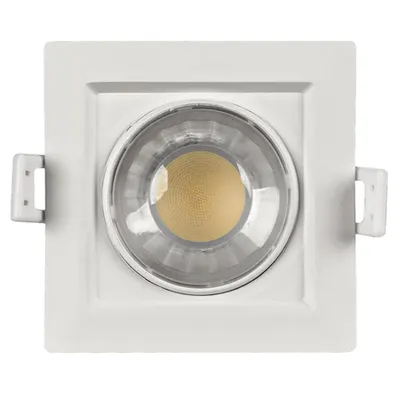 SPOT LED INCASTRABIL, PATRAT, reglabil, 8W, lumina neutra