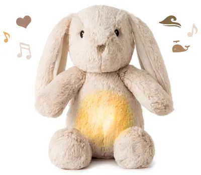 Jucărie liniștitoare cu melodii și lumină Cloud B - LoveLight, Finley the Bunny