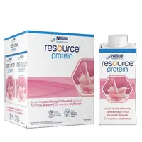 Resource 2.0 + Protein cu aroma de capsuni fara gluten, 4 x 200 ml, Nestle