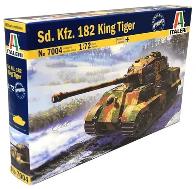Model de asamblat Italeri Militar: Tancuri - Tanc german Sd.Kfz.182 King Tiger