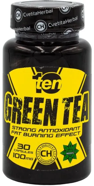 10/ten Green Tea, 100 mg, 30 capsule, Cvetita Herbal