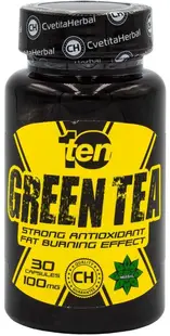 10/ten Green Tea, 100 mg, 30 capsule, Cvetita Herbal