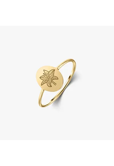 Inel din argint Birthflower Golden - May Lilly