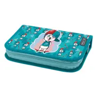 Penar echipat 1 fermoar, cu 1 clapa, 26 piese, Herlitz Skate Dog