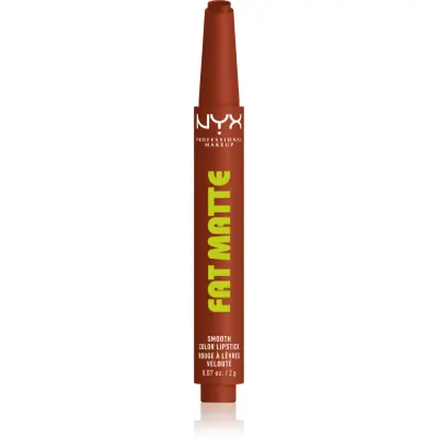 NYX Professional Makeup Fat Matte balsam de buze cu efect matifiant Beary Nude 2 g