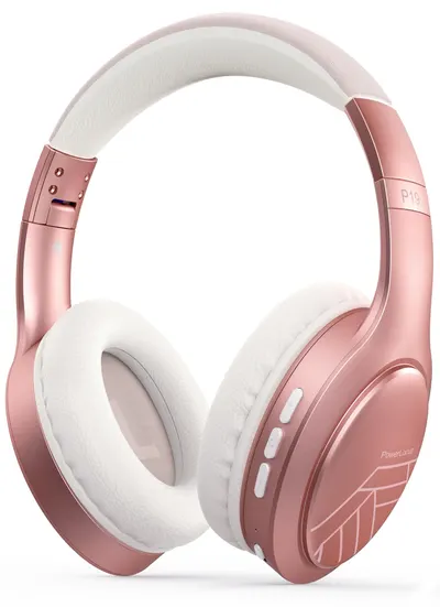 Căști wireless cu microfon PowerLocus - P19, Rose Gold