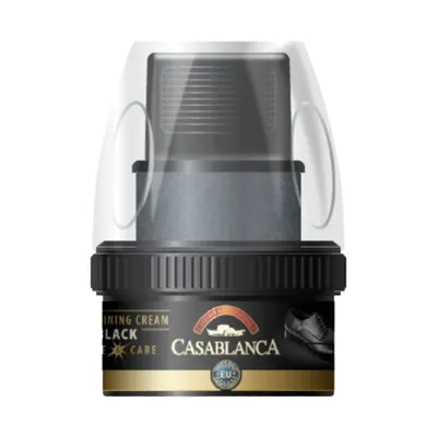 Crema pentru Pantofi cu Burete, Negru, 50 ml, 6 Bucati, Casablanca