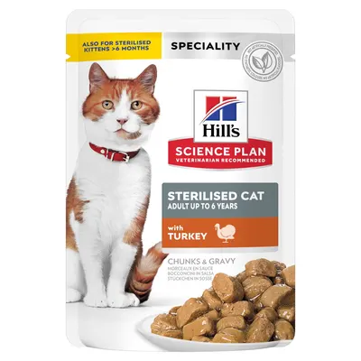 Sp Feline Adult Sterilised Turkey 12x85 Gr (plicuri)