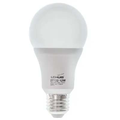 Bec LED LOHUIS DIMABIL, forma A65, E27, 12W, 25000 ore, lumina rece