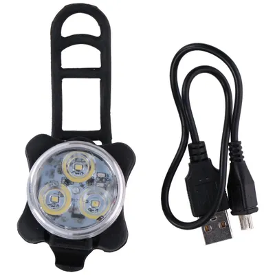 Far Bicicleta Incarcabil Cu 3Led Smd