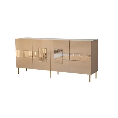 Comoda PARIS, bronz + auriu, 180x40x80 cm